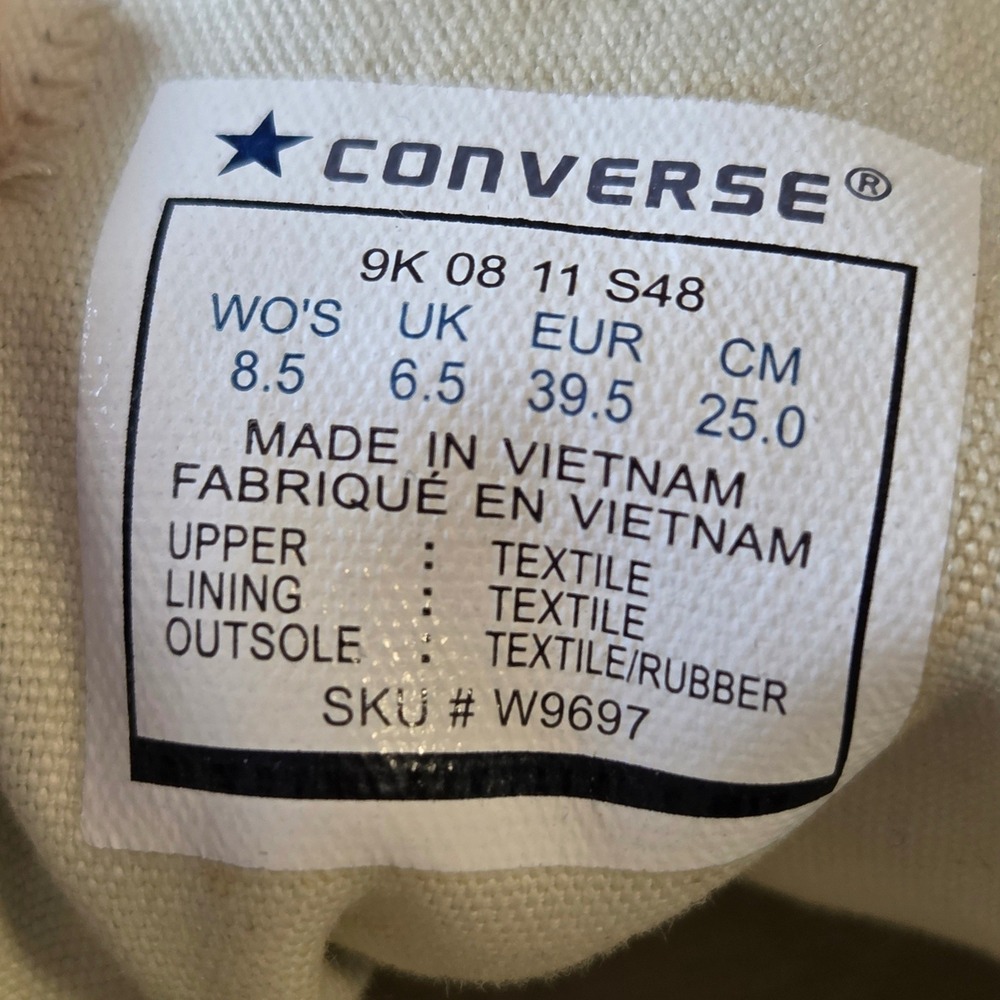 Converse Chuck Taylor All Star Low Top Navy Blue Canvas Sneakers Men 6.5 Wmn 8.5 - Picture 12 of 12